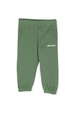 pantalone in cotone verde PALM ANGELS KIDS | PBXD003F23FLE0025501